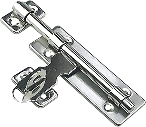 Schiebetürschloss, Riegelschloss, 2er-Pack Riegelriegel, Schiebeschloss aus verdicktem Edelstahl for Türen, Schiebetürschloss mit Schrauben(6 inches) von CTRSM