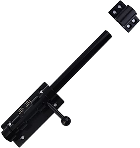 Schiebetürschloss, Riegelschloss, Riegel aus massivem gegossenem 304-Edelstahl, verdicktes Schiebeschloss for Türen, Türschieberiegel(10 inch 14 core) von CTRSM