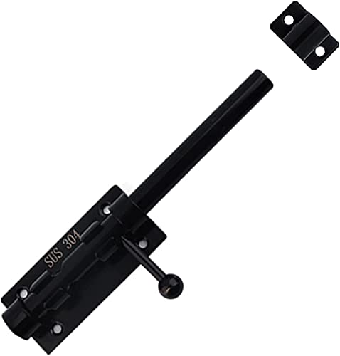 Schiebetürschloss, Riegelschloss, Riegel aus massivem gegossenem 304-Edelstahl, verdicktes Schiebeschloss for Türen, Türschieberiegel(8 inch 10 core) von CTRSM
