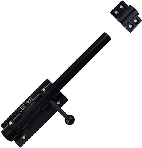 Schiebetürschloss, Riegelschloss, Riegel aus massivem gegossenem 304-Edelstahl, verdicktes Schiebeschloss for Türen, Türschieberiegel(8 inch 14 core) von CTRSM