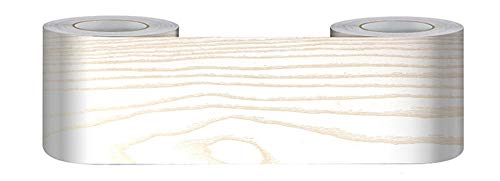 Tapetenbordürenaufkleber, Tapetenbordüre for Wände, Hausdecke, dekorative Bordüre for Badezimmer, Wohnzimmer, Küche(Yellow Wood Grain,15cm X 500cm) von CTRSM
