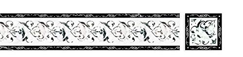 Tapetenbordürenaufkleber, Tapetenbordürenaufkleber, Tapetenbordüre for Abziehen und Aufkleben, mehrfarbig, 10 cm x 300 cm(Light Orchid) von CTRSM