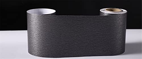 Tapetenbordürenaufkleber, Tapetenbordürenaufkleber, selbstklebende Tapetenbordüre aus PVC, abnehmbar, mehrfarbig, mehrere Größen(Black Brushed,60cm X 500cm) von CTRSM