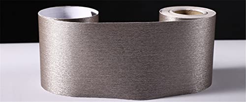 Tapetenbordürenaufkleber, Tapetenbordürenaufkleber, selbstklebende Tapetenbordüre aus PVC, abnehmbar, mehrfarbig, mehrere Größen(Brown Brushed,40cm X 500cm) von CTRSM