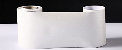 Tapetenbordürenaufkleber, Tapetenbordürenaufkleber, selbstklebende Tapetenbordüre aus PVC, abnehmbar, mehrfarbig, mehrere Größen(White Brushed,10cm X 500cm) von CTRSM