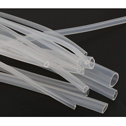 Transparenter 1 m Silikonschlauch in Lebensmittelqualität, 2 mm ~ 21 Bierleitung, Milchschlauch, weicher, sicherer Gummischlauch, Stück(12x18mm) von CTRSM