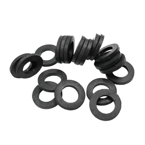 Unterlegscheibe aus Silikonkautschuk, 50 Stück flache Gummi-Unterlegscheiben, Abstandshalter for Schraubendichtungsflächen, Innendurchmesser 3 mm bis 32 mm(20x30mm) von CTRSM