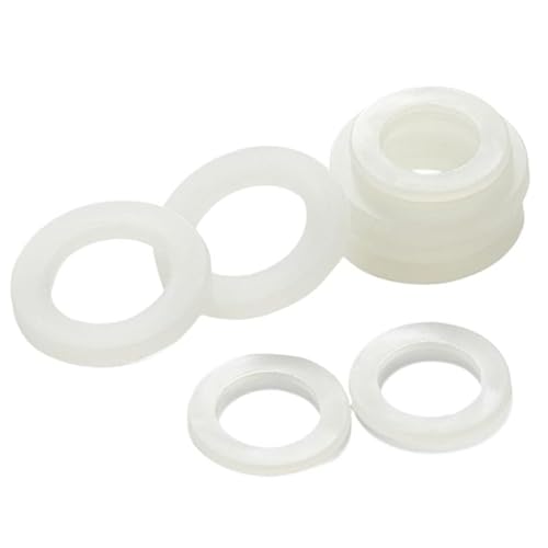 Unterlegscheibe aus Silikonkautschuk, 500 Stück flache O-Ring-Abstandshalterdichtung for Schrauben, M2 M3 M4 M5 dünne Kunststoffscheiben, flach, Dicke 1 mm(M5x8x1) von CTRSM