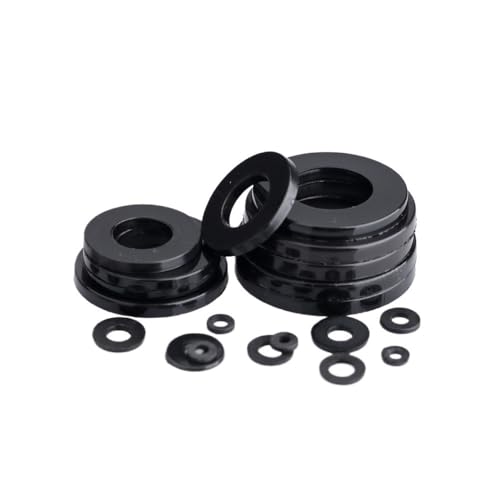 Unterlegscheibe aus Silikonkautschuk, M2 M4 M3 Kunststoff-Unterlegscheiben, Abstandshalter, Dicke 0,5 mm, flache Unterlegscheibe, einfache Dichtung, 100 Stück(M3x12x1) von CTRSM