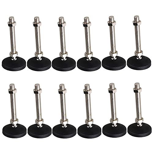 Verstellbare Füße, Hochleistungs-Nivellierfüße, 4 stücke/8 stücke/12 stücke Verstellbare Füße Möbel Leveler Bein for Möbel Mechanische Ausrüstung(12pcs) von CTRSM