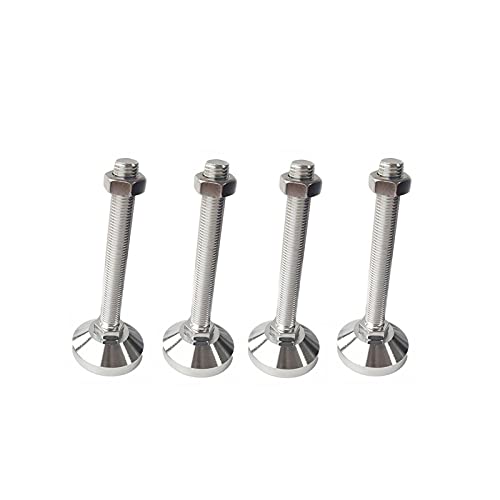 Verstellbare Füße, Hochleistungs-Nivellierfüße, Hochleistungs-Nivellierfuß, verstellbar, 60 mm Nivellier-Glättschiene, geeignet for Maschinen, Werkbänke(D60X M12X100mm) von CTRSM
