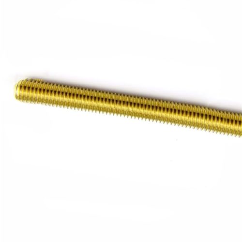 Vollständig mit Gewinde versehene Stange， 1 Stück Gewindesteigung Messing Vollgewinde Schraubenstange Doppelkopfschrauben Vollzahnstreifen Bolzenstange M2 M2.5 M5 M10 M12 M18 M20 Wellenmutter(M2.5x50m von CTRSM