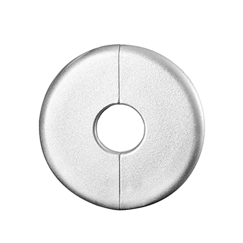 Wasserhahn-Duschrohrabdeckung, Edelstahlabdeckung, Dusche Küche Wand Flansch Flansch Abdeckung Wasserhahn Dekor Wasserhahn Dekorative Abdeckung Wasserhahn Zubehör Rohr Wand Abdeckungen(Silver 43mm) von CTRSM