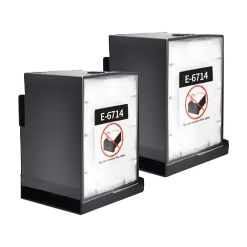 CUAWBAPF 1-5PCS T6714 C13T671400 Kompatibler Wartungstank Kompatibel mit Pro WF-C869RA WF-C8690A WF-C8190A WF-C8610DWF WF-C878RA C879RA-Drucker Drucker(T6714 2PCS) von CUAWBAPF