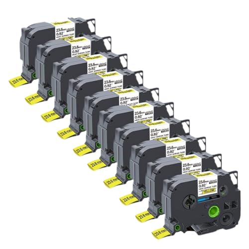 CUAWBAPF 10 Pack -Wärme Schrumpfschläuche kompatibel mit HSE231 HSE211 HSE221 HSE241 251 611 621 631 Kompatibel mit Etikettiermacher(10PK Hse-651) von CUAWBAPF