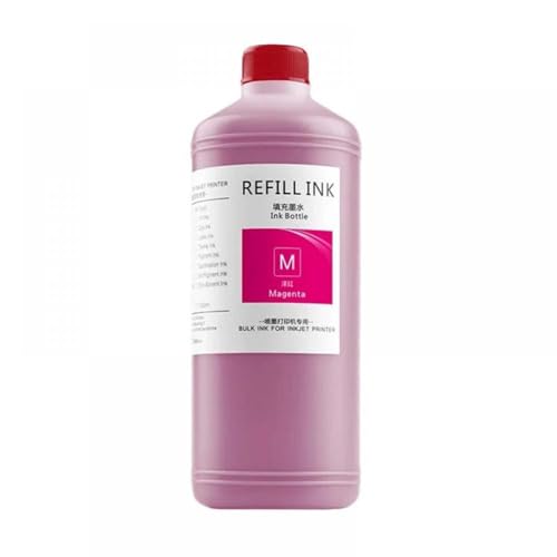 CUAWBAPF 1000 ml Farbstofftinte kompatibel mit Stylus Pro 4000 4800 4880 7800 7880 9800 9880 7500 7600 9500 9600 9400 9450 9400 4450 4400 Drucker(1000ML-Dye-M) von CUAWBAPF