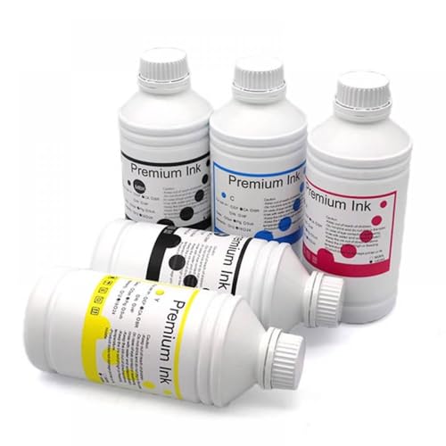 CUAWBAPF 1000 ml Farbstofftintenkompatibel mit Plottermodellen IPF831 IPF825 IPF771 IPF750 TM5300 TM5200(1Set 5PCS) von CUAWBAPF