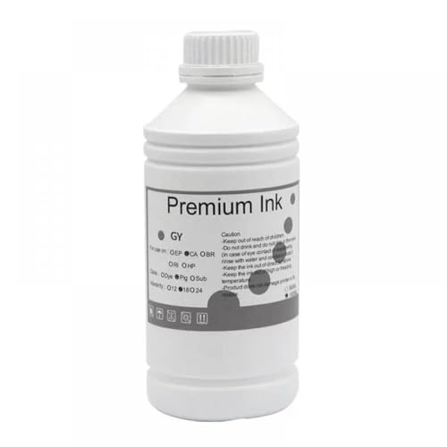 CUAWBAPF 1000 ml Flaschen kompatible Pigmentinte Kompatibel mit IPF8400S IPF9400S IPF8400 IPF9400 IPF8300 PFI306 PFI-306 PFI 306(1000ML-Pigment-GY) von CUAWBAPF