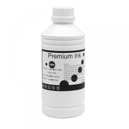 CUAWBAPF 1000 ml Nachfüllpigmenttinte kompatibel mit Bildprograf Pro-1000 Drucker PFI-1000 PFI1000 Tinte(1000ML-Pigment-MBK) von CUAWBAPF