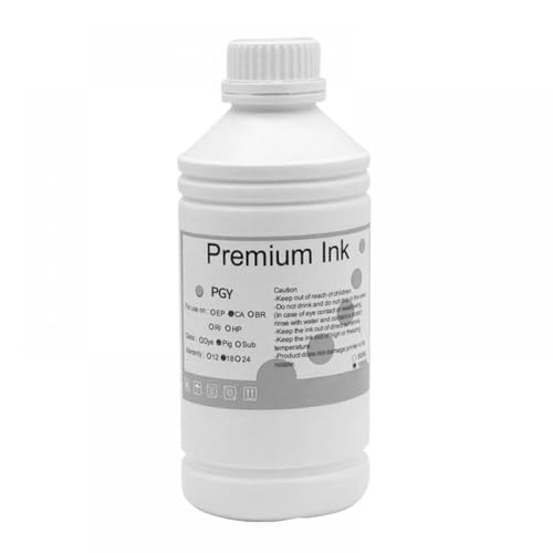 CUAWBAPF 1000 ml Nachfüllpigmenttinte kompatibel mit Bildprograf Pro-1000 Drucker PFI-1000 PFI1000 Tinte(1000ML-Pigment-PGY) von CUAWBAPF