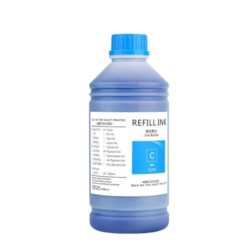 CUAWBAPF 1000 ml Pigmenttinte Kompatibel mit PFI-1700 Kompatibel mit Pro 2000 4000 6000 6100 4000S 6000S 6100S-Drucker kompatibel(C) von CUAWBAPF