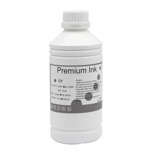 CUAWBAPF 1000 ml Pigmenttinte kompatibel mit IPF 8400 9400 8410 9410 8410S 9410S 8000 9000 8000S 9000S 8010S 9010S Drucker(1000ML-pigment-GY) von CUAWBAPF