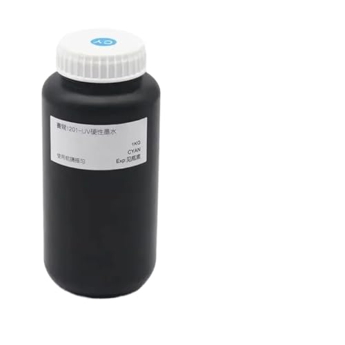 CUAWBAPF 1000 ml kompatible Tinte Kompatibel mit Xaar -Druckkopf 1201 Geeignet Kompatibel mit 3D -Druckweich- und Hartblech -neutraler LED(1000ML-1201 Hard-C) von CUAWBAPF