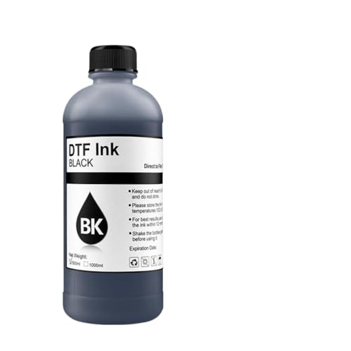CUAWBAPF 500ml Eco DTF -Tinte Kompatibel mit kompatible L1800 L800 L805 I3200 7880 1390 Modifizierte Drucker DTF Direct Transfer Film Haustierfilm BK CUAWBAPF 500ml Eco DTF -Tinte Kompatibel mit kompatible L1800 L800 L805 I3200 7880 1390 Modifizierte Drucker DTF Direct Transfer Film Haustierfilm BK von CUAWBAPF