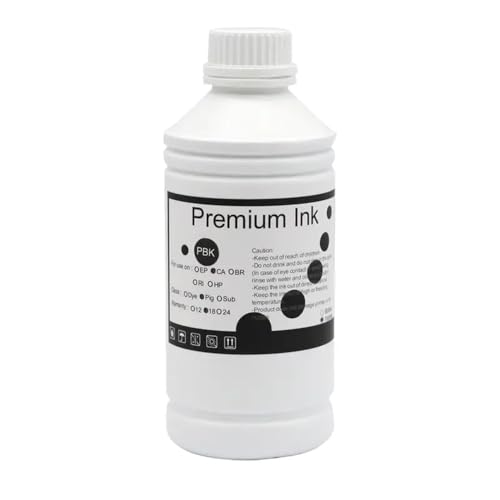 CUAWBAPF 500ml PFI306 Pigmenttinte kompatibel mit IPF8400S IPF9400S IPF8400 IPF9400 IPF8300 Drucker(500ML-pigment-BK) von CUAWBAPF