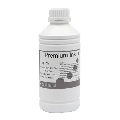 CUAWBAPF 500ml PFI306 Pigmenttinte kompatibel mit IPF8400S IPF9400S IPF8400 IPF9400 IPF8300 Drucker(500ML-pigment-GY) von CUAWBAPF