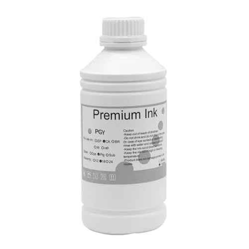 CUAWBAPF 500ml PFI306 Pigmenttinte kompatibel mit IPF8400S IPF9400S IPF8400 IPF9400 IPF8300 Drucker(500ML-pigment-PGY) von CUAWBAPF