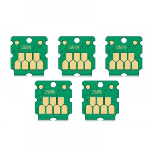 CUAWBAPF C13S210125 Kompatibler Wartungskastenchip Kompatibel mit Weitformatdrucker SC-F170 F100 F130 F160 F150 Abfalltintenschip(5 PCS) von CUAWBAPF