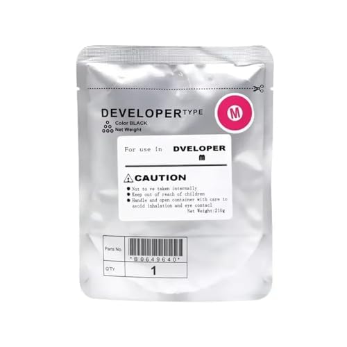 CUAWBAPF DV313 Entwicklerpulver kompatibel mit C308 C368 C458 C558 C658 C258 CMYK 1PCS(1PCS Magenta-250g) von CUAWBAPF