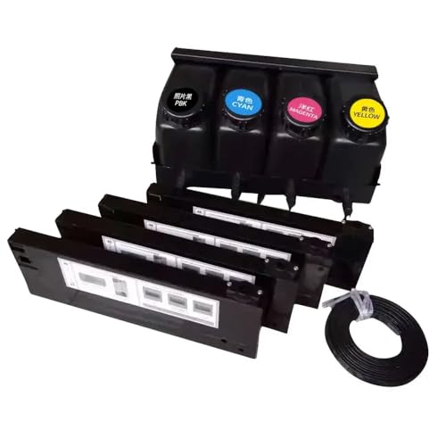 CUAWBAPF Eco -Lösungsmitteldrucker kompatibel mit Mimaki JV33 Bulk -Tintensystem Kompatibel mit Roland 540 740 SJ540 650 740 1000 1045 SP300 SP540 SC540 XC540 XJ640(UV4cartridge 4bottle) von CUAWBAPF