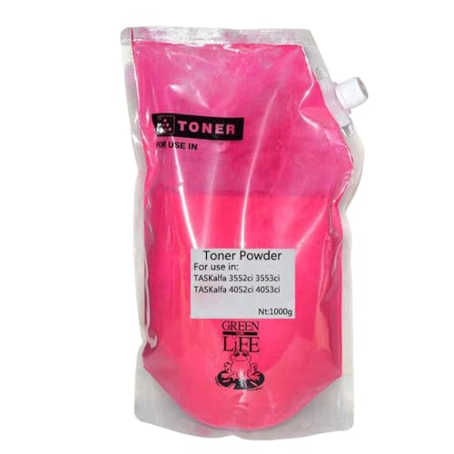 CUAWBAPF Kompatible CMYK -Tonerpulver -Nachfüllung Kompatibel mit Taskalfa 3552CI 3553CI 4052CI 4053CI Spezialfarben 1000g(Magenta) von CUAWBAPF
