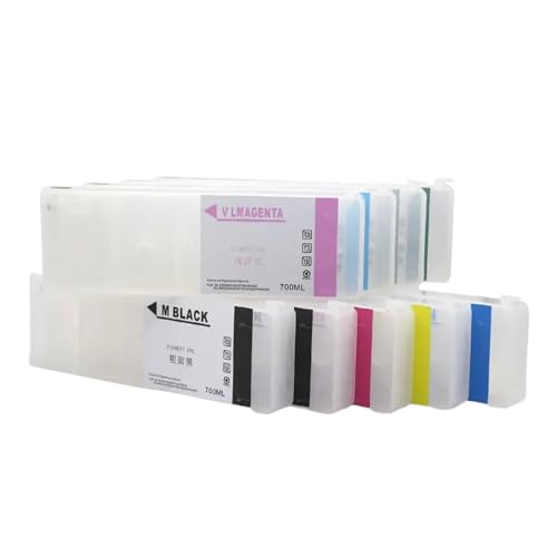 CUAWBAPF Kompatible Leere Füllkartusche T8061-9 T806A/B/D Kompatibel mit P6080 P8080 P7080 P9080 Drucker 700 ml(Cyan) von CUAWBAPF