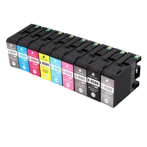 CUAWBAPF Kompatible Tintenpatronen T8501 T8509 Kompatibel mit Surecolor SC-P800 P800-Drucker in 9 Pigmentfarben erhältlich(1Set 9Color 1pcs) von CUAWBAPF