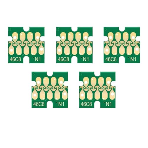 CUAWBAPF Kompatible Tintenpatronenchip T46C8 T46C T46C2 T46C3 T46C4 Kompatibel mit Surecolor F6370 F9470 F9470H Drucker(Yellow) von CUAWBAPF