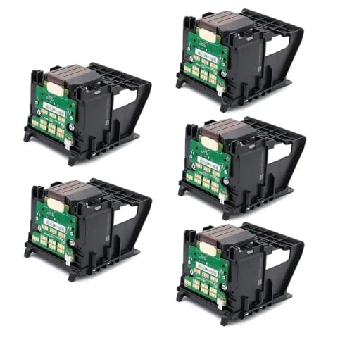 CUAWBAPF Kompatibler Druckkopf Kompatibel mit 952 953 954 955 Modelle J3m72-60008 Anpassungen 7740 8210 8216 8710 8715 8716 8720 8725 8730 8740 8745 7720 7730(5PCS) von CUAWBAPF