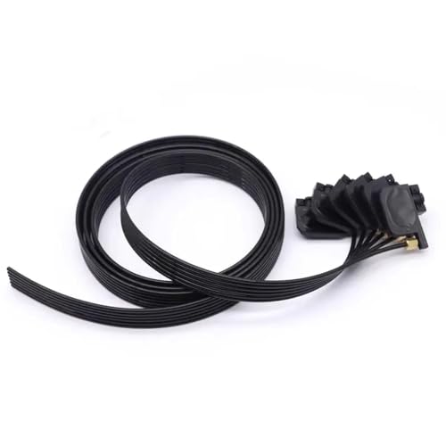 CUAWBAPF Kompatibler R330 Tintendämpfer Kompatibel mit R330 R320 L800 L805 L1800 R1390 R2000 R1900 R1800 mit 6 Zeilen -Tintenrohr -Set(2M Black UV) von CUAWBAPF