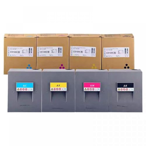 CUAWBAPF Kompatibler Toner -Set Kompatibel mit Pro C5100 C5110 BKCMY 800G CUAWBAPF Kompatibler Toner -Set Kompatibel mit Pro C5100 C5110 BKCMY 800G von CUAWBAPF