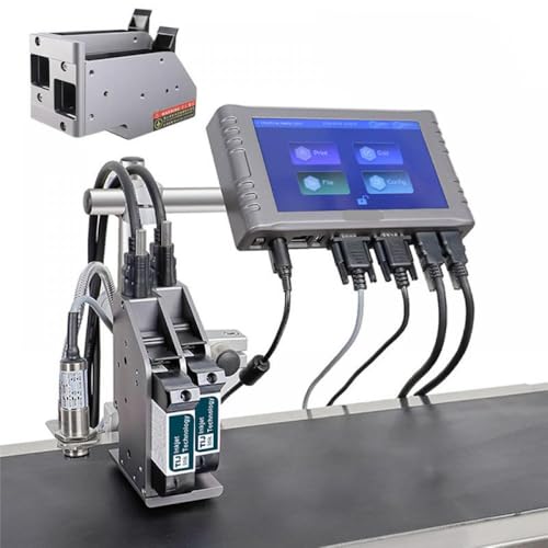 CUAWBAPF P260E Online -Inkjet -Etikettdrucker Kompatibel mit die Codierung und Markierung von QR -Codes Barcodes Seriennummern Ablaufdaten mit 12,7 mm und 25,4 mm Kompatibilität(P260E-12.7mm-2nozzl) von CUAWBAPF