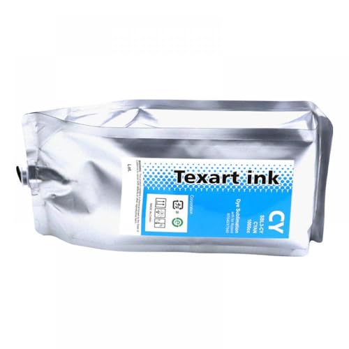 CUAWBAPF Roland Texart kompatible SBL3-Sublimationstinte Kompatibel mit RT-640 XT-640 Dye Sublimation 1000 ml Kein Chip(SBL3 No chip-Cyan) von CUAWBAPF
