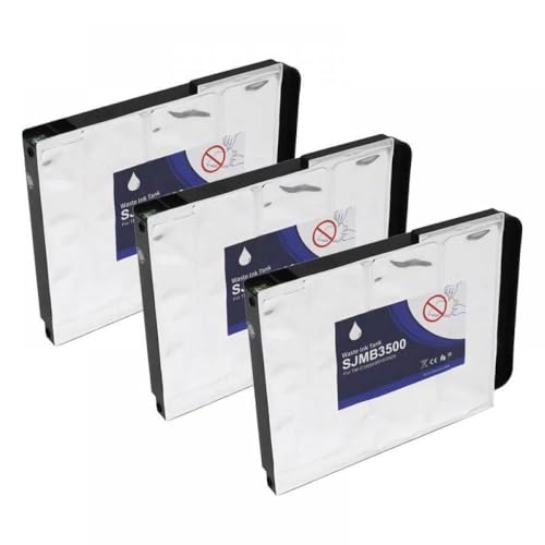 CUAWBAPF SJMB3500 Abfall-Tintentank mit Chip zur Verwendung mit TM-C3500 TM-C3510 TM-C3520 Farbbezeichnungsdrucker-Wartungsbox(3PCS) von CUAWBAPF