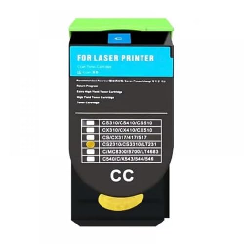 Kompatible 8,5K 5K Toner -Patrone Kompatibel mit CS421 CS421DN CS421ADN CS522 CS522ADE CS521 CS521DN CS622 CS622DE CX421 CX421ADN CX421DN(C 78C2XC0 5K EUR) von CUAWBAPF