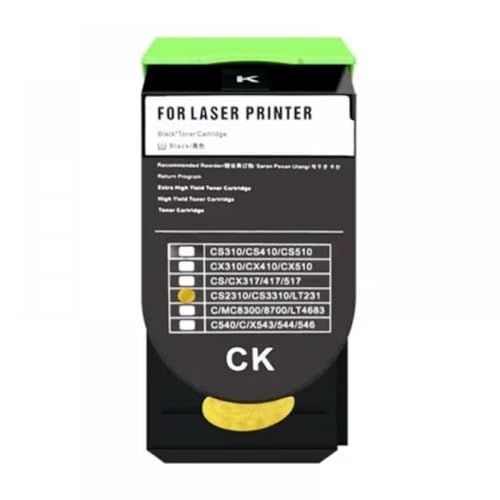 Kompatible 8,5K 5K Toner -Patrone Kompatibel mit CS421 CS421DN CS421ADN CS522 CS522ADE CS521 CS521DN CS622 CS622DE CX421 CX421ADN CX421DN(K 78C4XK0 8.5K LA) von CUAWBAPF