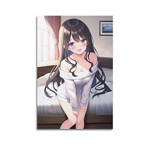 Anime Sexy Girl Poster Hot Girl Lady Poster Dekorative Gemälde Leinwand Wand & Kunstbild Druck Moderne Familie Schlafzimmer Dekor 30 x 45 cm von CUBBLE