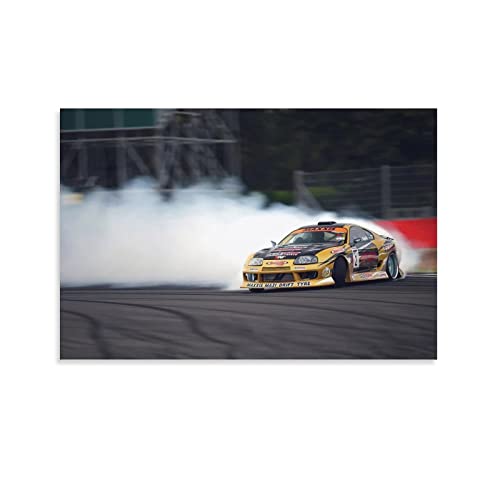 JDM Sportauto-Poster für Supra Drift Racing Car Supercar Hyper Car Poster Dekorative Malerei Leinwand Wand & Kunstbild Druck Moderne Familie Schlafzimmer Dekor 50 x 75 cm von CUBBLE