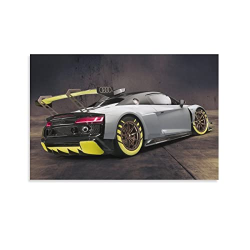 Rennauto-Poster für Audi R8 LMS Sportwagen, Supercar, Hyperauto, dekoratives Gemälde, Leinwand, Wandposter und Kunstbild, modernes Familien-Schlafzimmer, Dekoration, Poster, 60 x 90 cm von CUBBLE