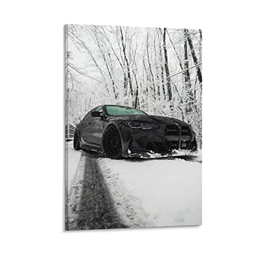 Sportwagen-Poster für BMW G80 M3 Rennwagen, Supercar-Poster, dekoratives Gemälde, Leinwand, Wand- und Kunstbild, modernes Familien-Schlafzimmer, Dekoration, 20 x 30 cm von CUBBLE